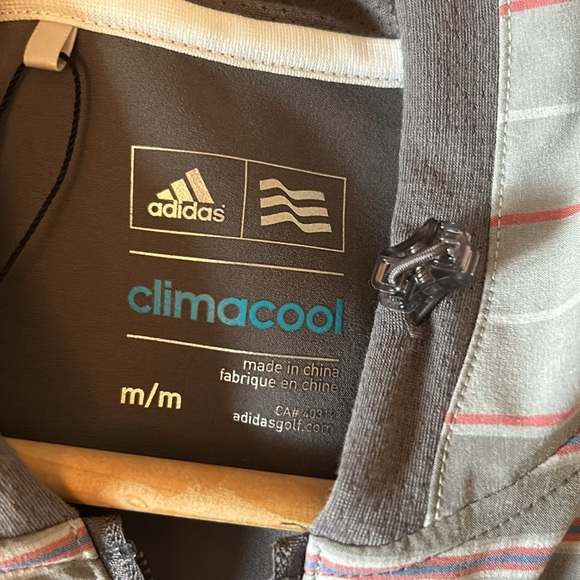 Adidas VGUC light weight zip up jacket with hoodie, side zip pockets,drawstrings - Picture 11 of 11